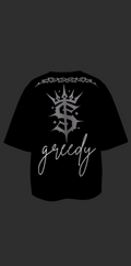 Greedy black shirt